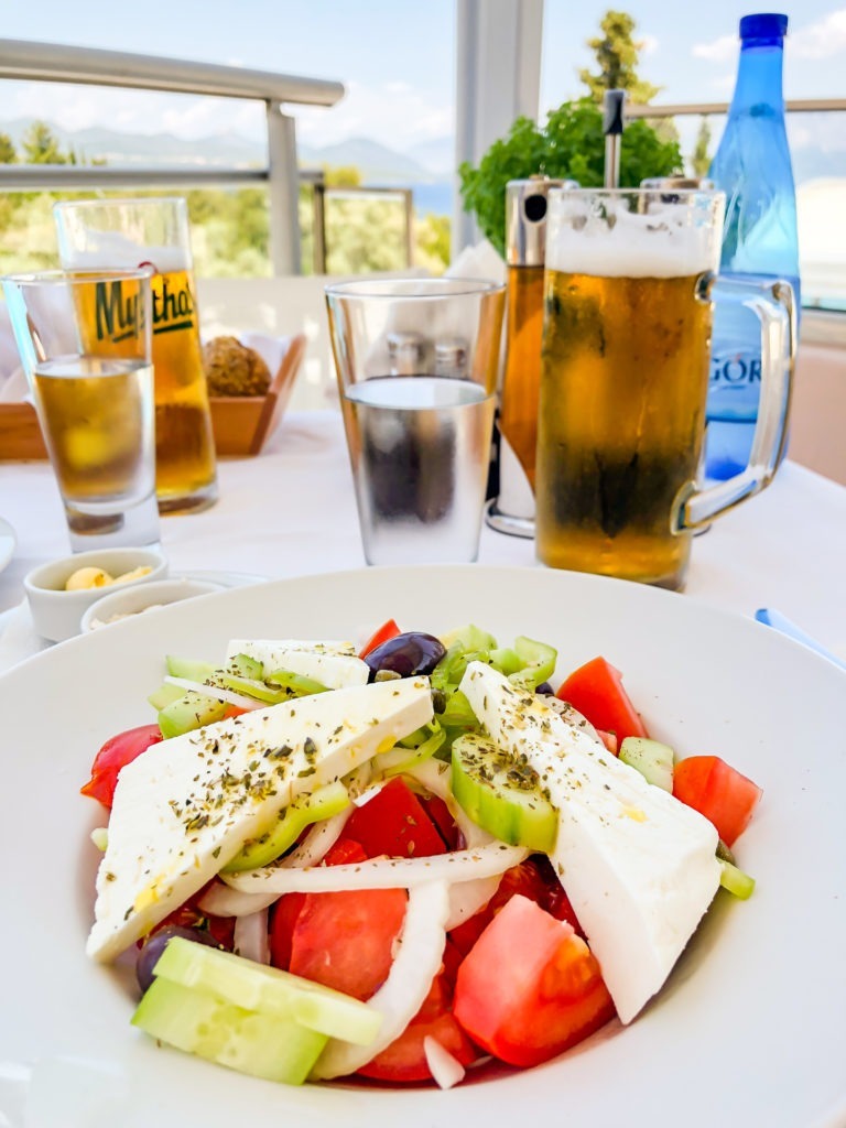 Greek salad, Lefkada, Greece