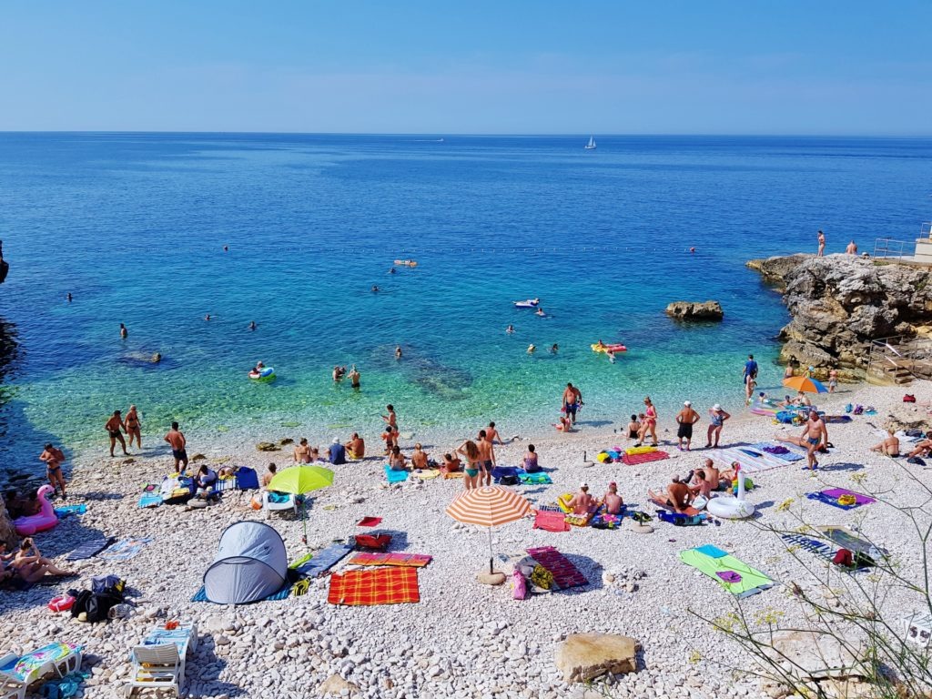 Hawaii beach Pula in Croatia