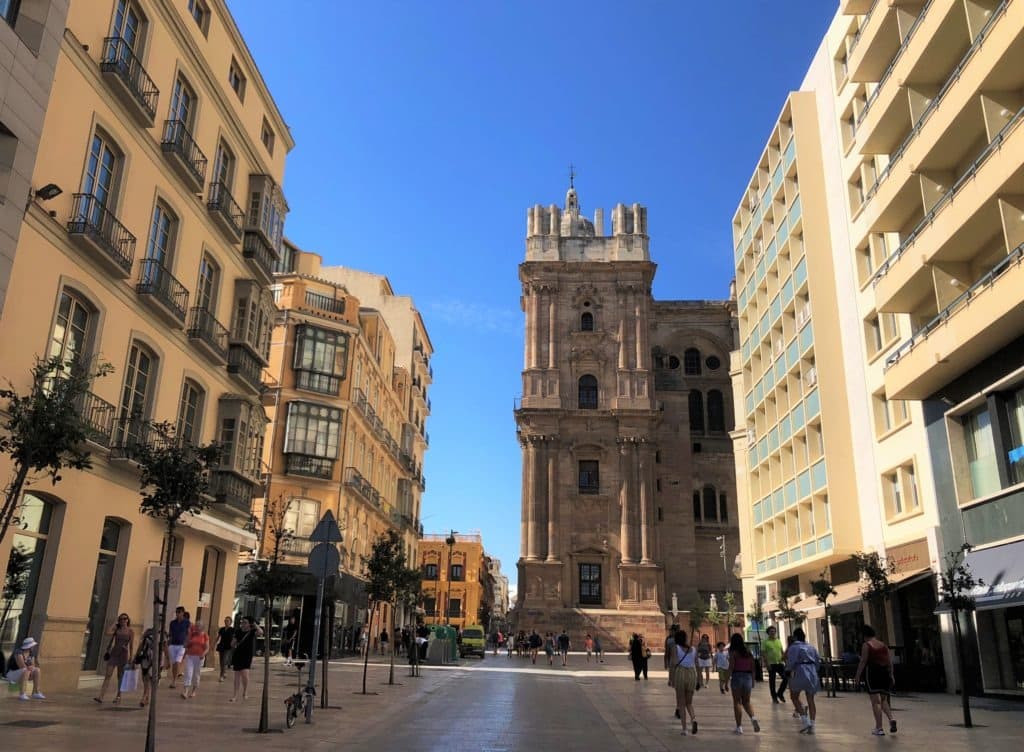 Malaga street view, Spain