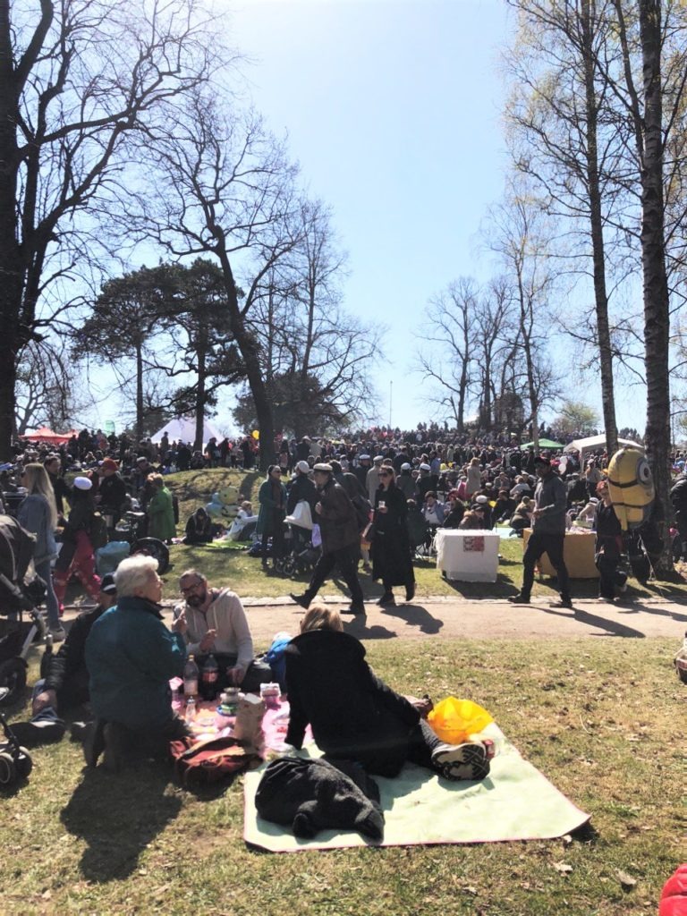 May Day picnic in Finland