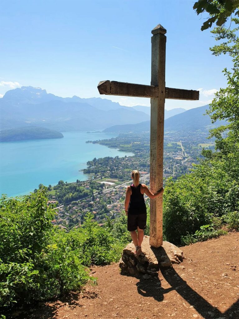 Croix Du Chef-Lieu Sevrier cross on the Mont Sevrier